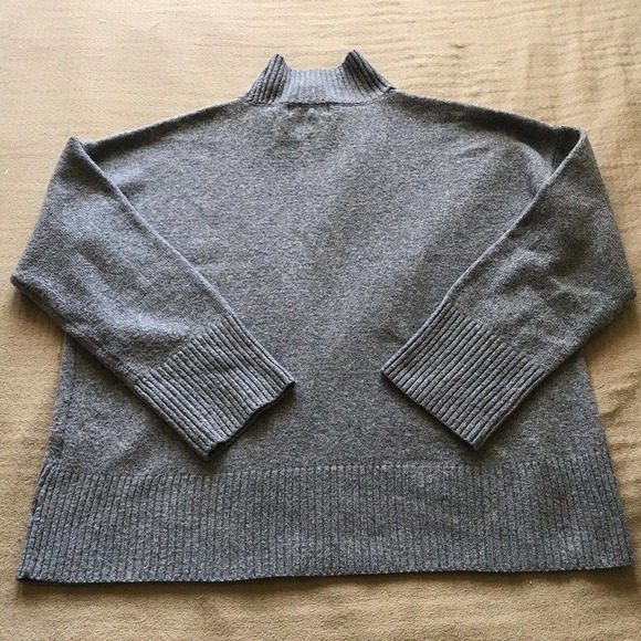 Pink Rose Sweater Blue Pullover High Neck SzXL Pre-Owned - Picture 10 of 10